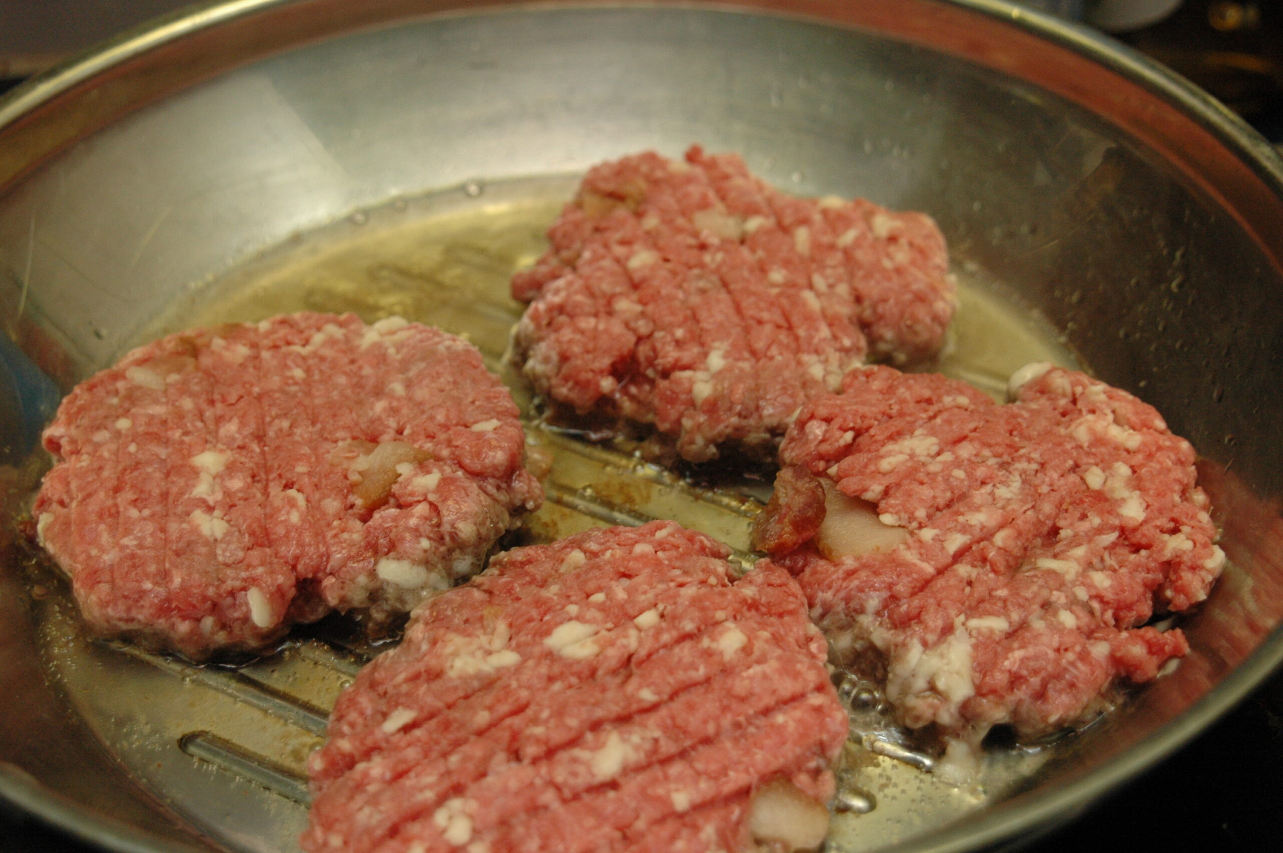 Bacon Cheese Burgers Cooking Photo