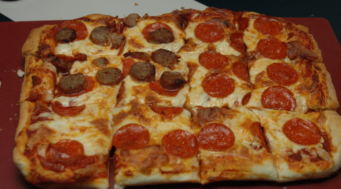 cookie sheet pizza