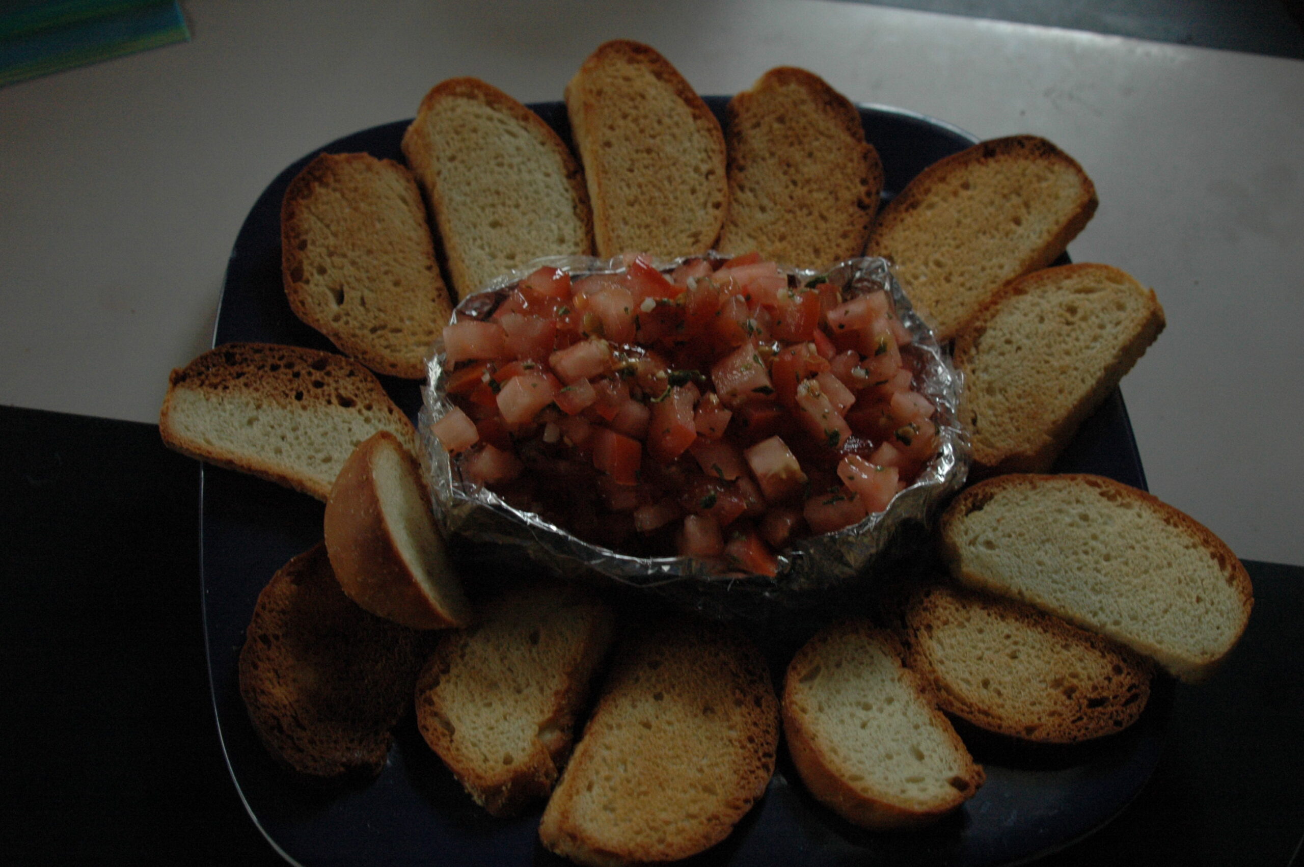 Tomato Bruschetta W/ Fresh Basil