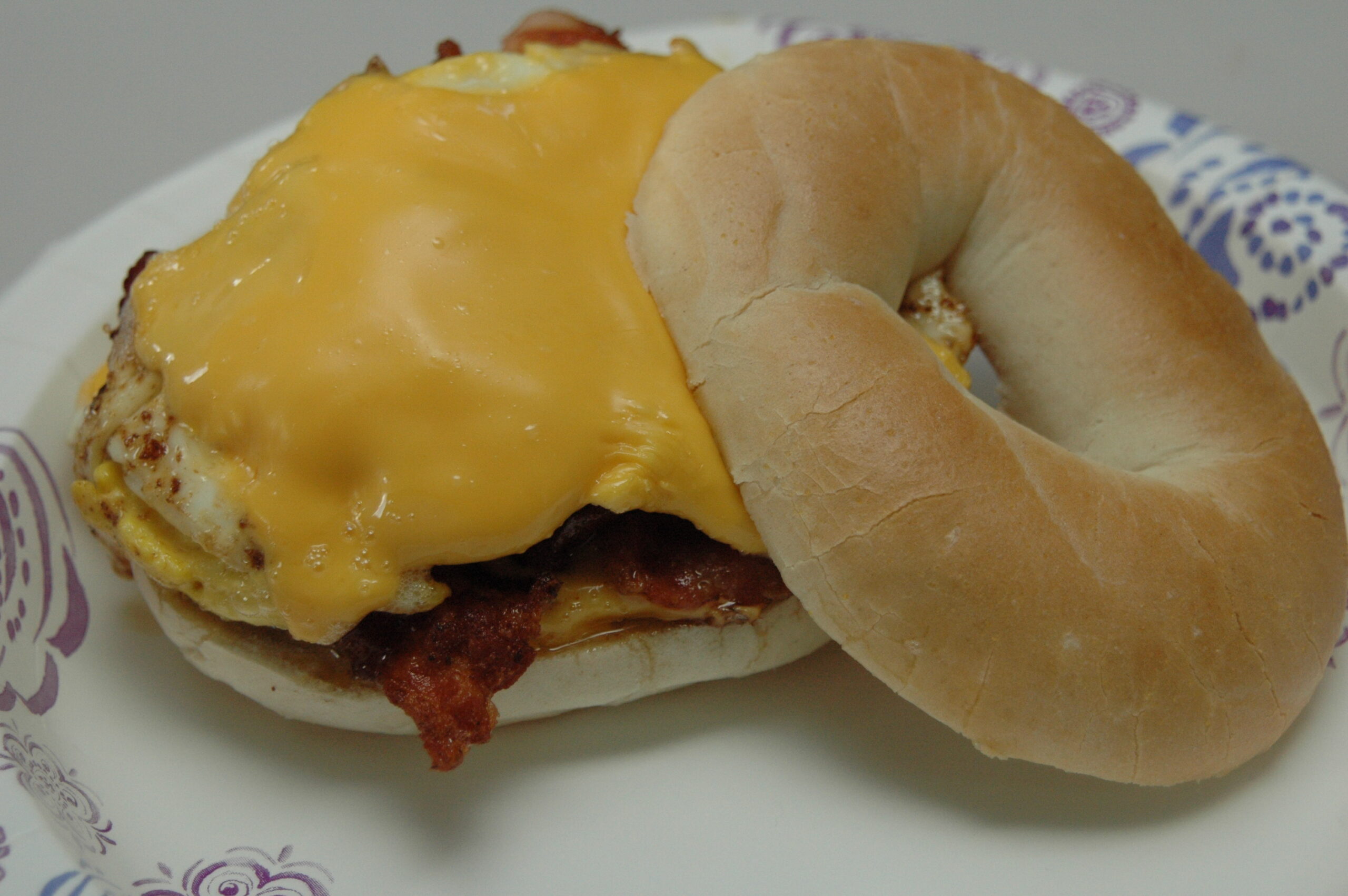 Bacon Egg Cheese Bagel Photo