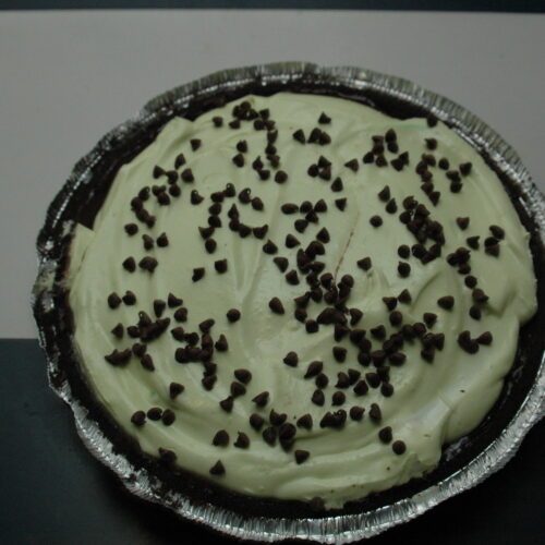 chocolate mint pie photo