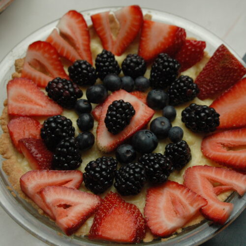 fruit custart tart photo