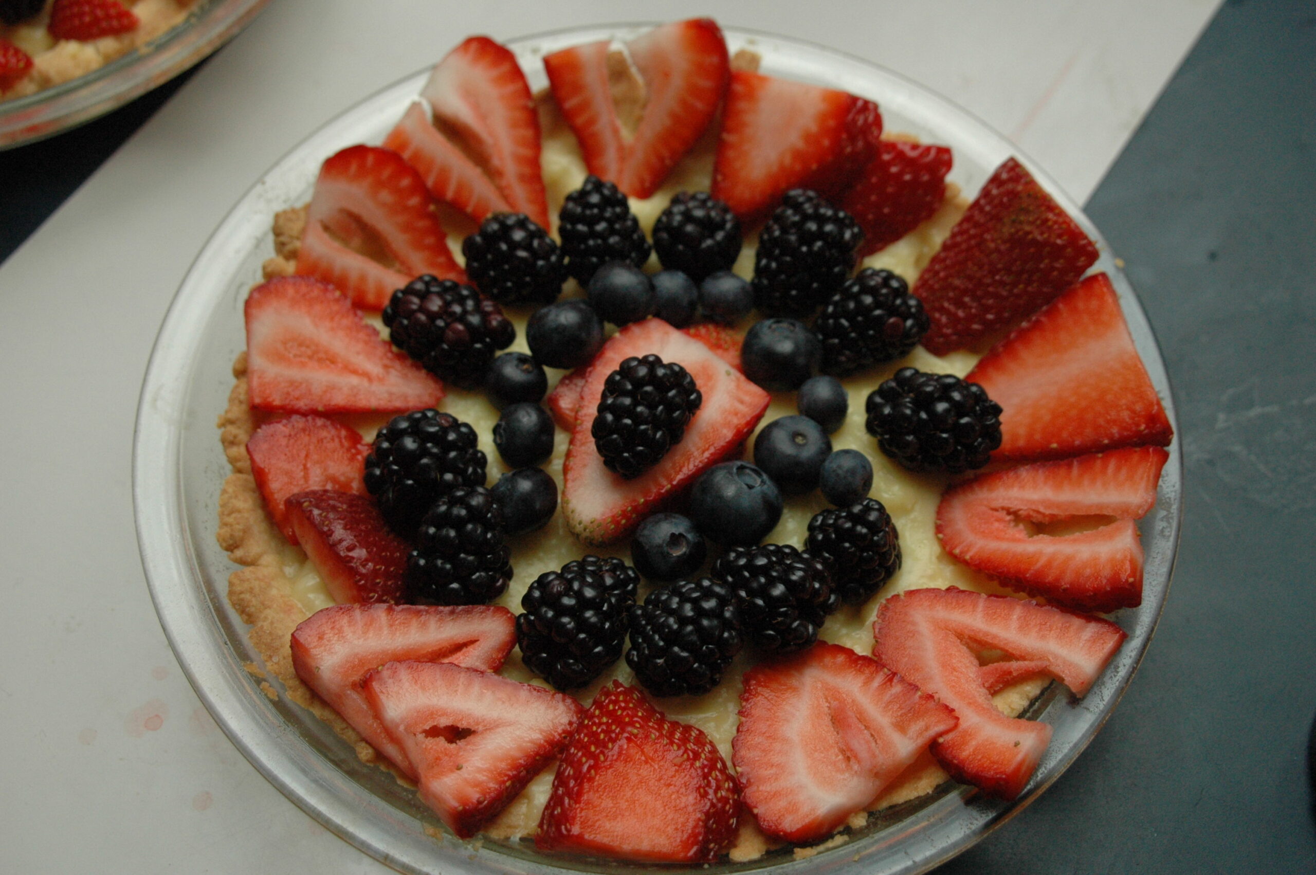 fruit custart tart photo