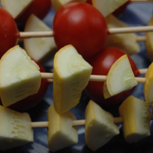 grilled vegetables uncooked photo